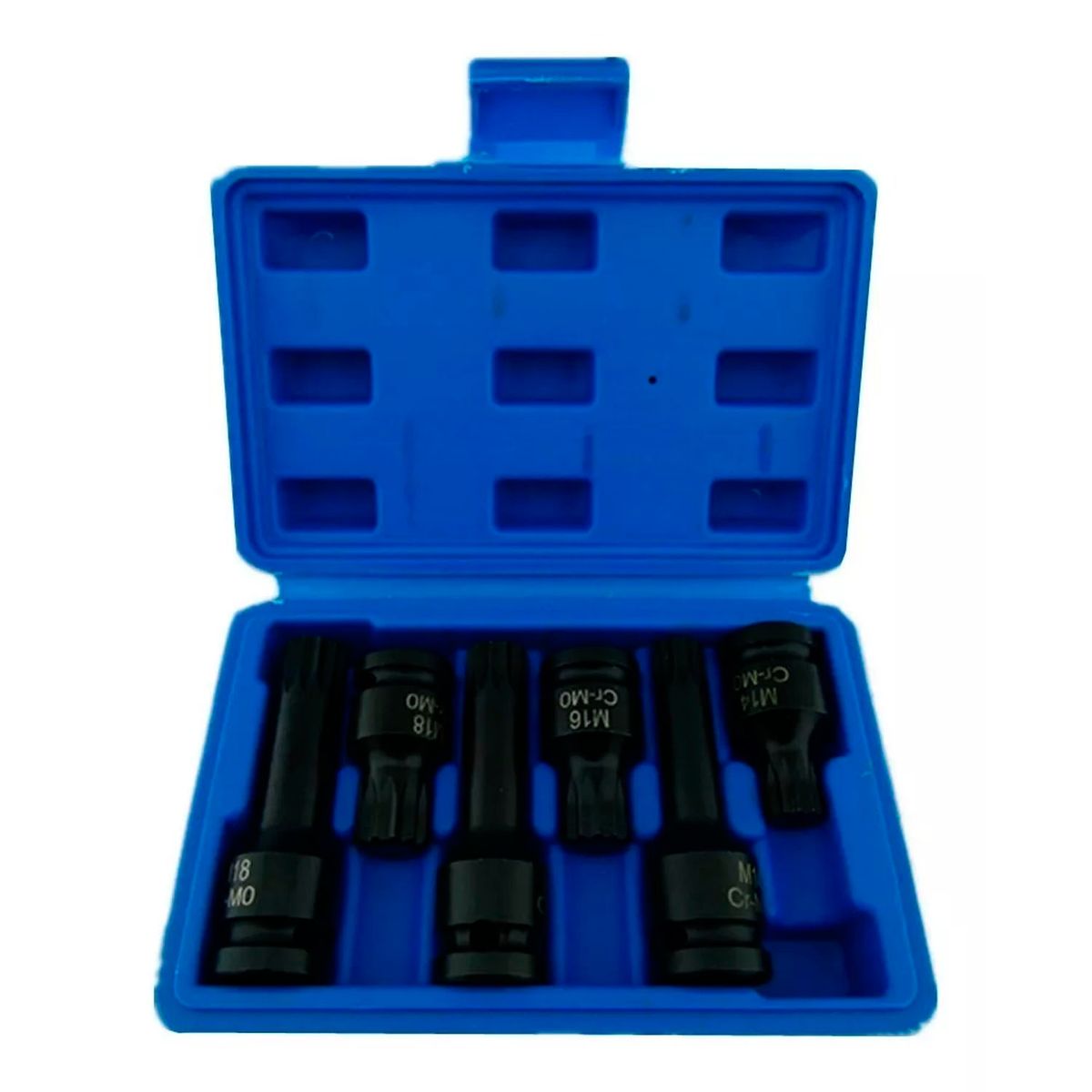 GENERICO - Kit Set Juego Dados Impacto Torx 1/2 6 Piezas Torxmeter