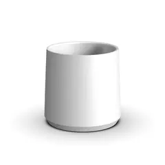 GENERICO - Pack 4 Vasos De Cerámica Para Café - Blanco