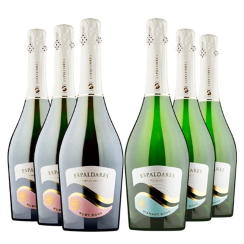 VINA ESPALDARES DEL MAIPO - Caja x 6 Espumantes mix Dulce Espaldares