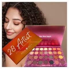 DOLCE BELLA - Paleta de sombras 28 tonos, 12 mattes y 16 shimmer