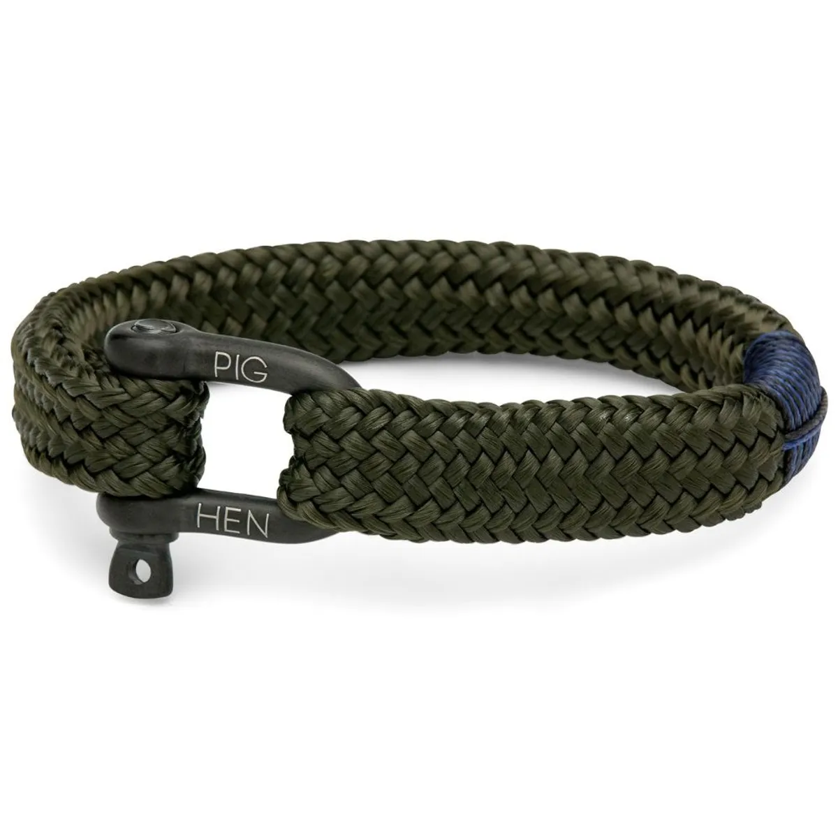 PIG & HEN - Pulsera Hombre Gorgeous George Army - Black