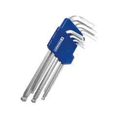 TOOLCRAFT - Juego De 7 Llaves Allen Largas estándar