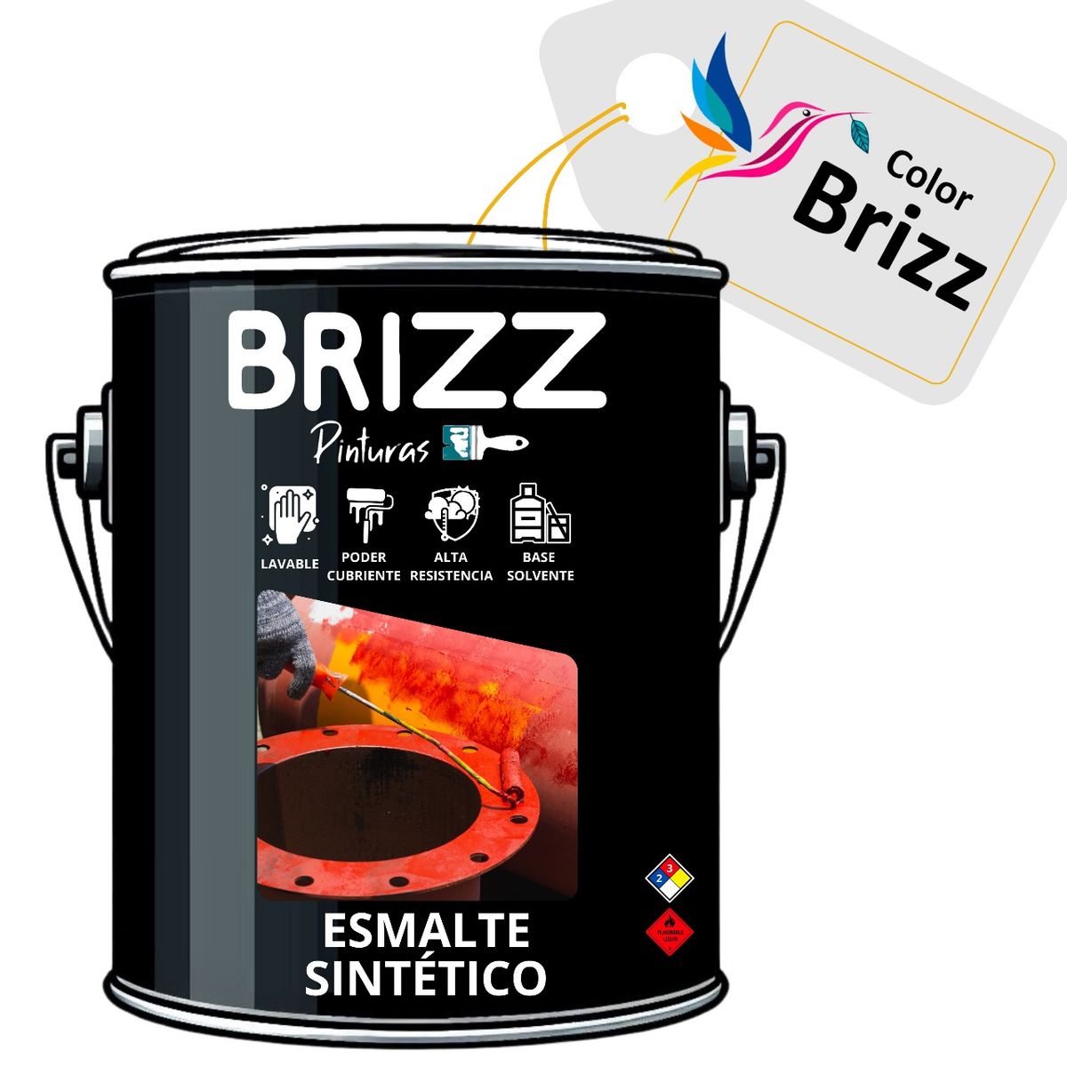 BAUM - Galon Esmalte Sintetico CAFE  Baum Colorbrizz