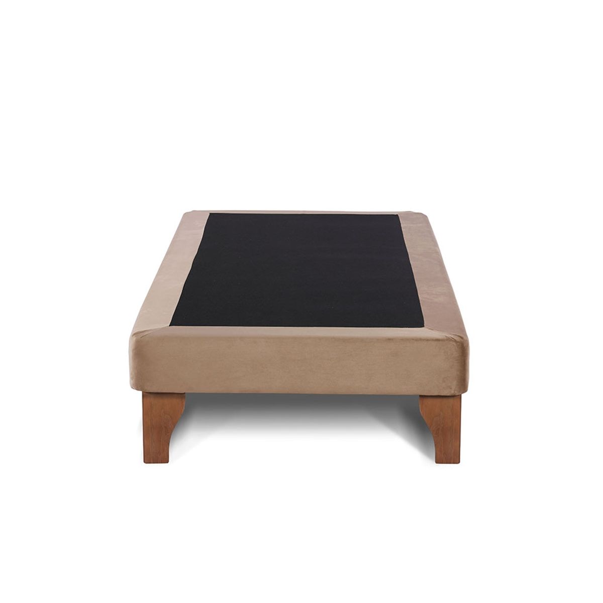 LATAM HOME - Base Europea Latam Home Zen Tela Beige Y Patas De Madera