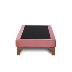 LATAM HOME - Base Europea Zen Tela Palo Rosa 1.5 Plazas