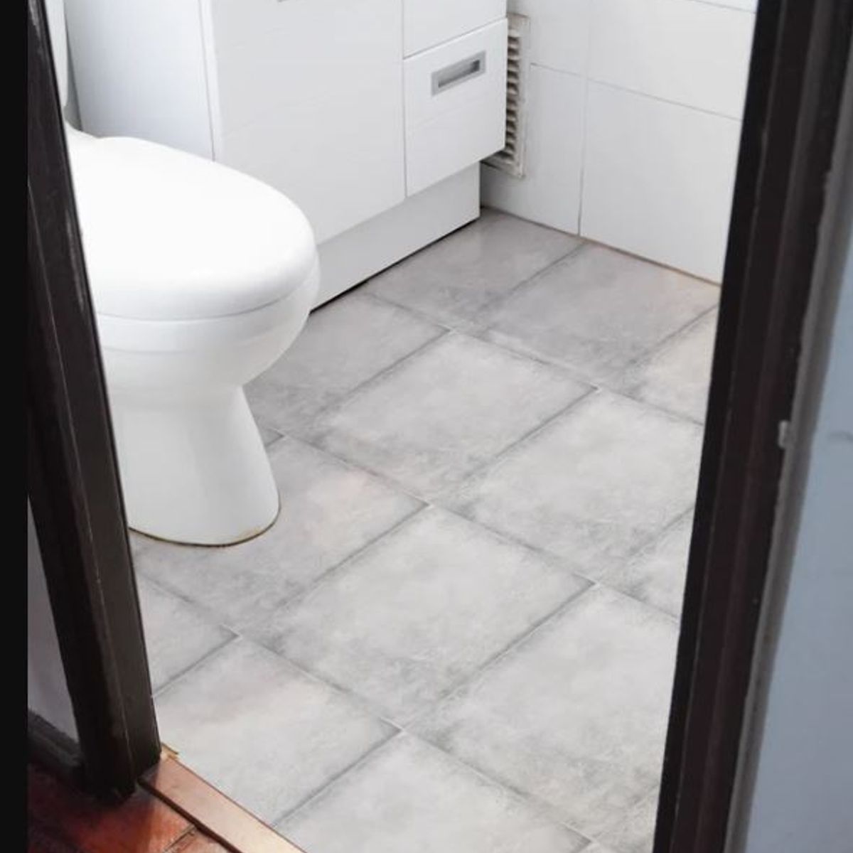 DEKOFIX - Baldosas 35x35 autoadhesivas para pisos modelo PIEDRA GRIS