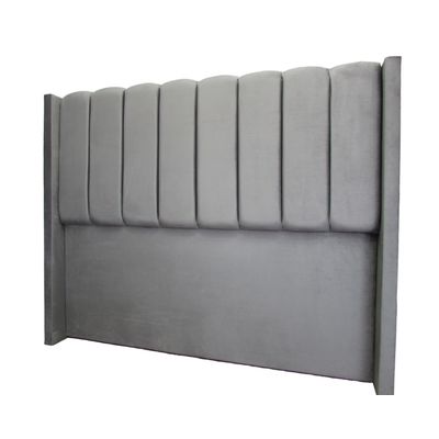 Imagen 2 del producto Respaldo para Cama 2 plazas Lineal Felpa Gris medio