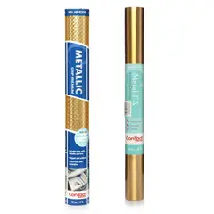 CONTACT - Pack Papel Adhesivo y Malla Antideslizante Dorado
