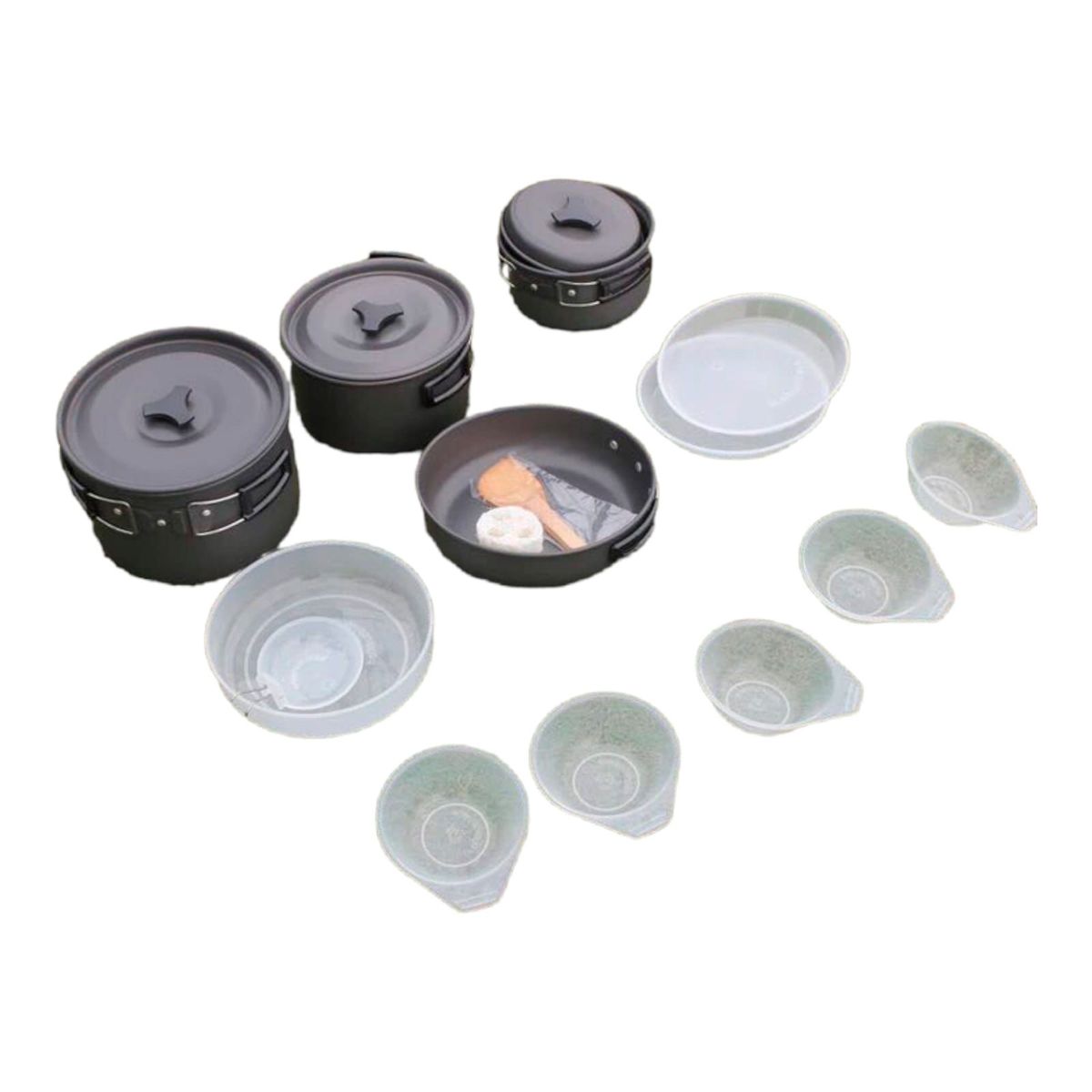 DEFENSOR FOREVER - Set De Ollas De Camping Para 4-5 Personas