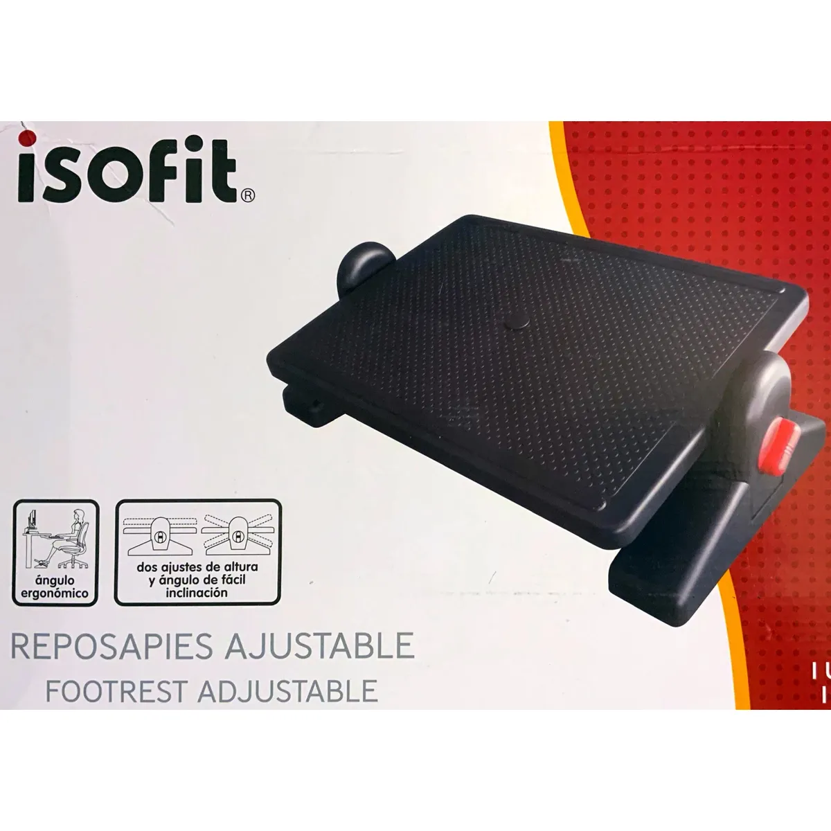 ISOFIT - Reposa Pies Escritorio Isofit Ajustable Altura e Inclinacion