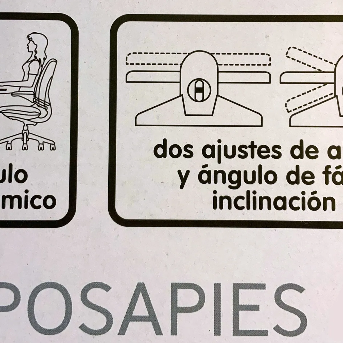 ISOFIT - Reposa Pies Escritorio Isofit Ajustable Altura e Inclinacion