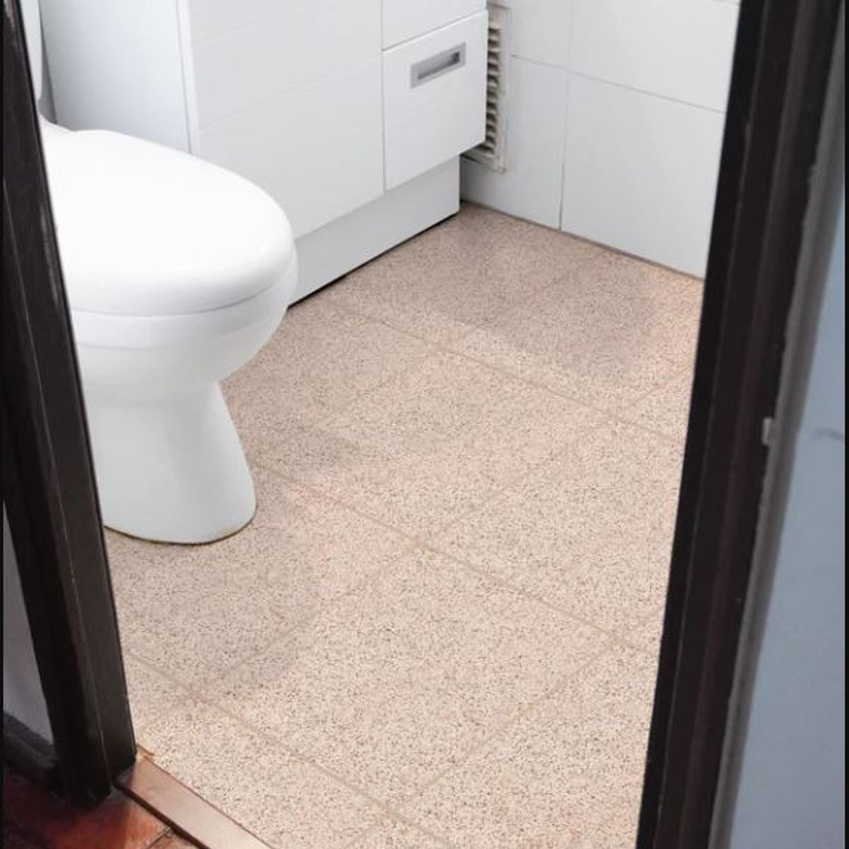 DEKOFIX - Baldosas 35x35 autoadhesivas para pisos modelo GRANULADO BEIGE