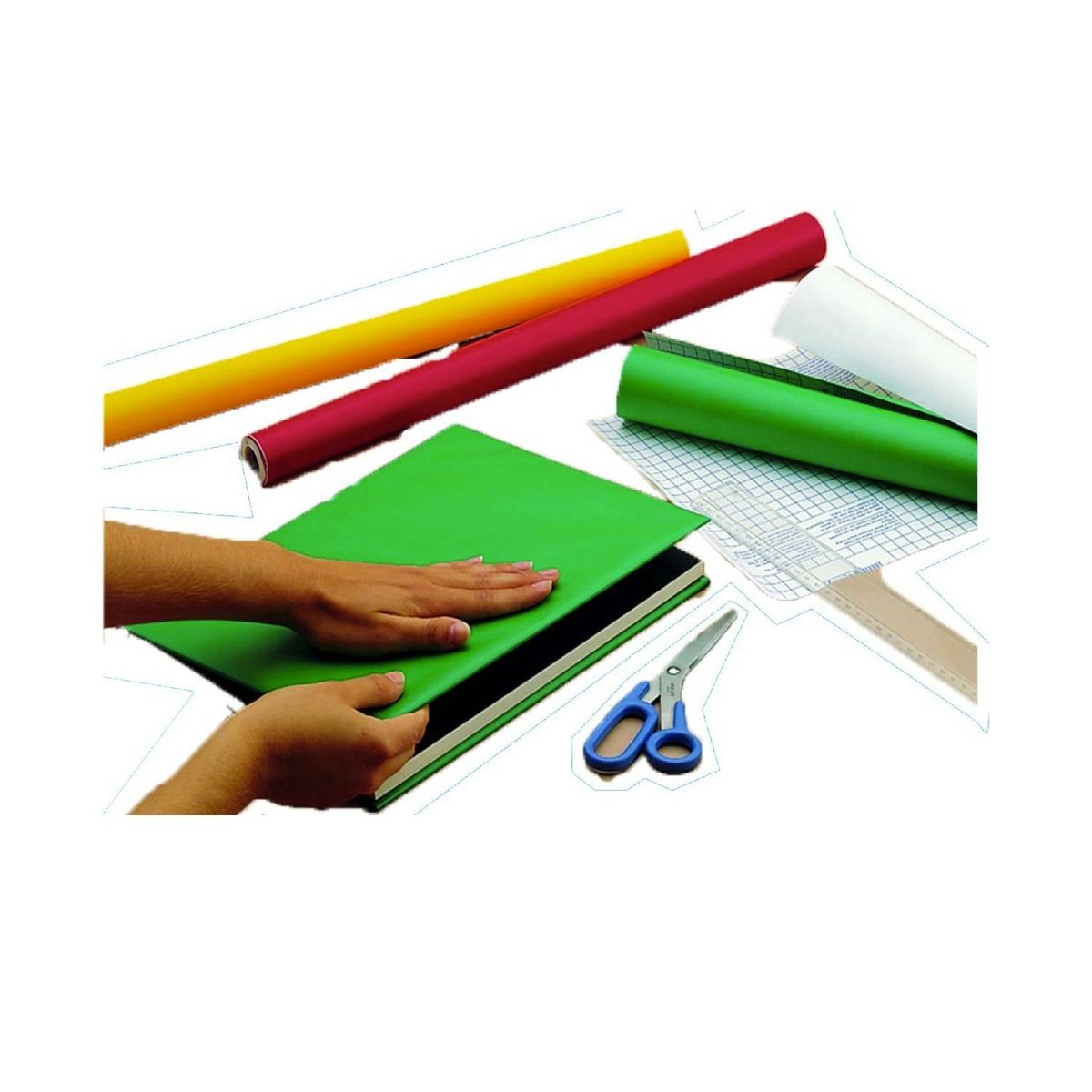 CONTACT - Pack 4 rollos Papel Adhesivo Neon 45x182cm