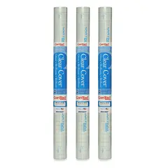 CONTACT - Pack 3 rollos Papel Adhesivo Transparente Mate 274x45cm c/u