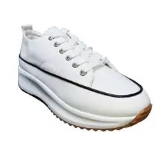 GENERICO - Zapatillas De Lona Con Plataforma Full Moda