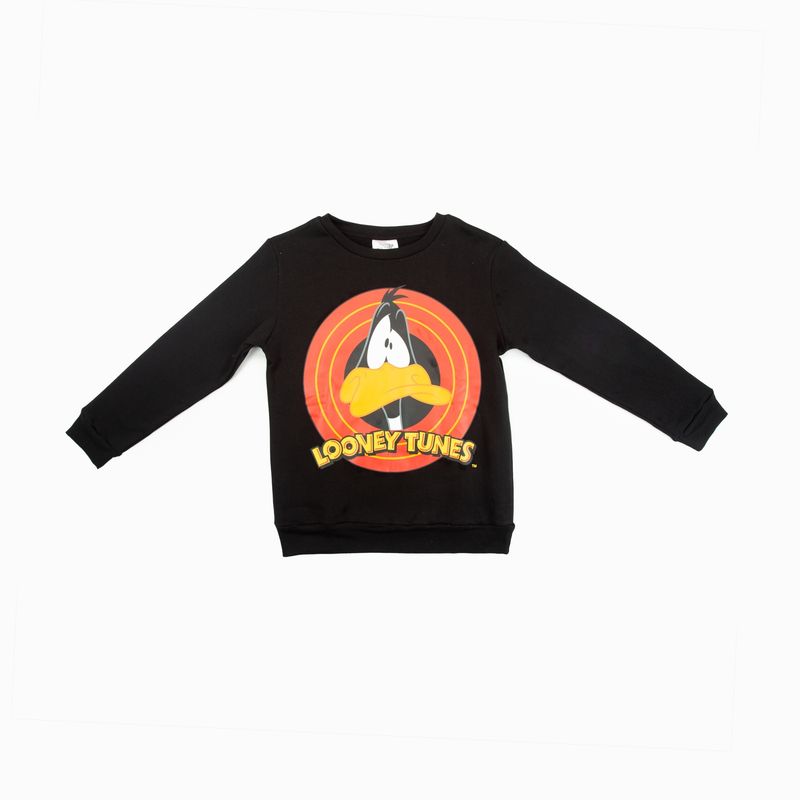 WARNER BROS - Poleron Niño Fashion Negro Looney Tunes