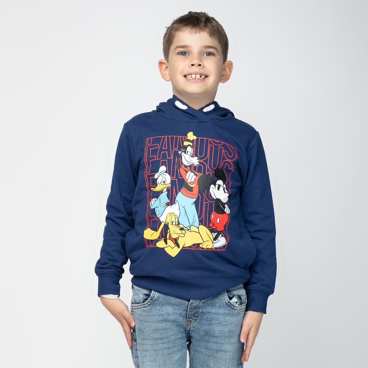 DISNEY - Poleron Niño Mickey The Boys Azul Disney