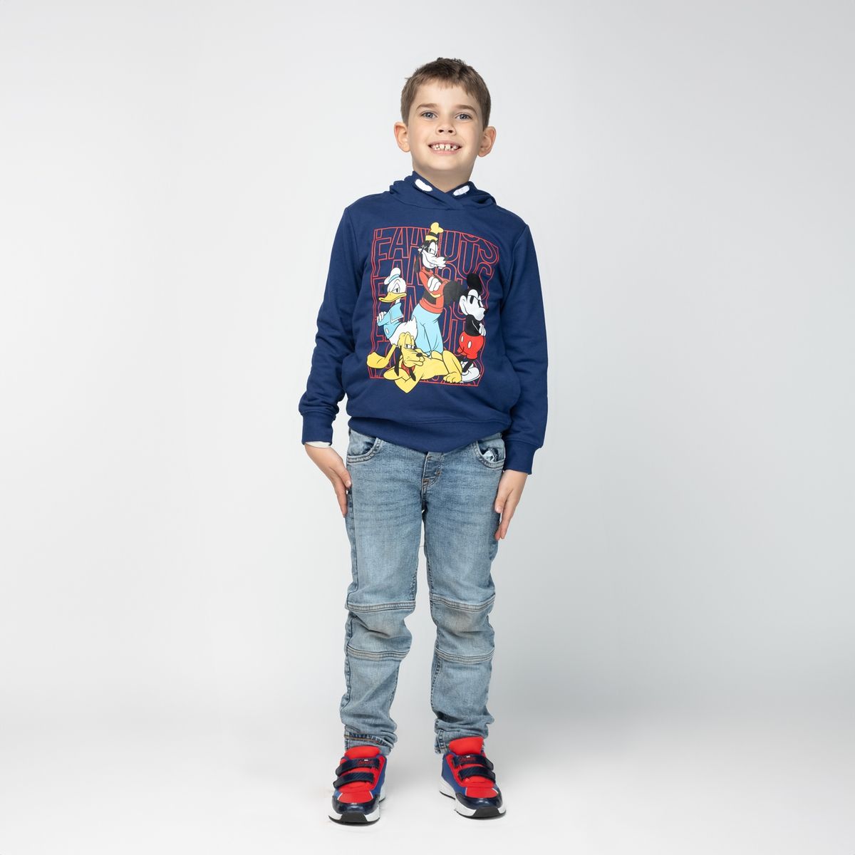 DISNEY - Poleron Niño Mickey The Boys Azul Disney