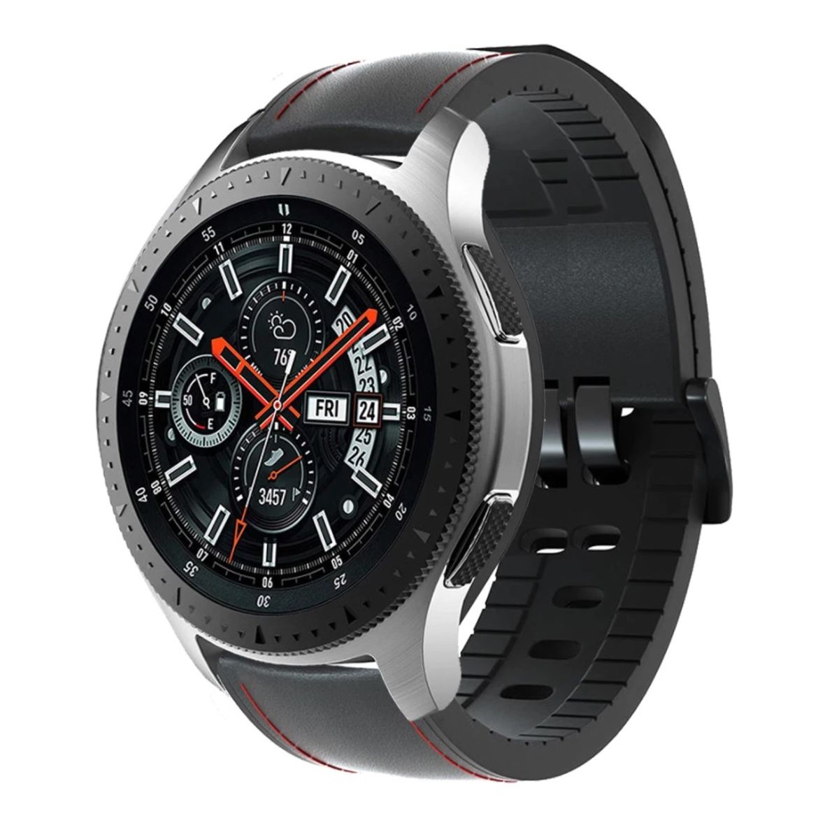 GENERICO - Correa Cuero compatible Galaxy Watch 46mm / Watch 3 45mm