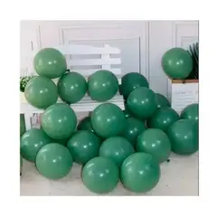 GENERICO - Pack 50 Globos Latex Liso 23cm Nº9 Verde Musgo
