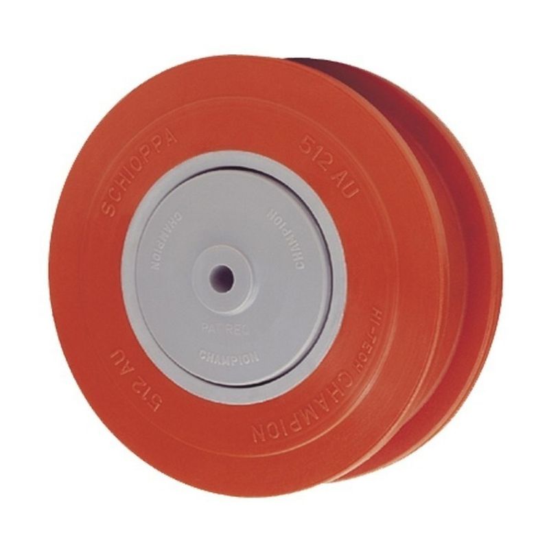 GENERICO - Pack 4 Ruedas 125mm - 512AU - Para carros de supermercado