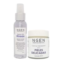 Crema Antirojez y Agua de Rosas - Calmante e Hidratante