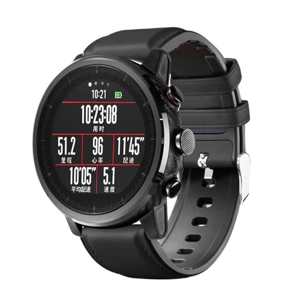 GENERICO - Correa de Cuero compatible Amazfit Gtr 4 3 2 47mm  Stratos