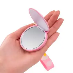 GENERICO - Llavero Con Espejo Plegable Diseño Kawaii Portatil