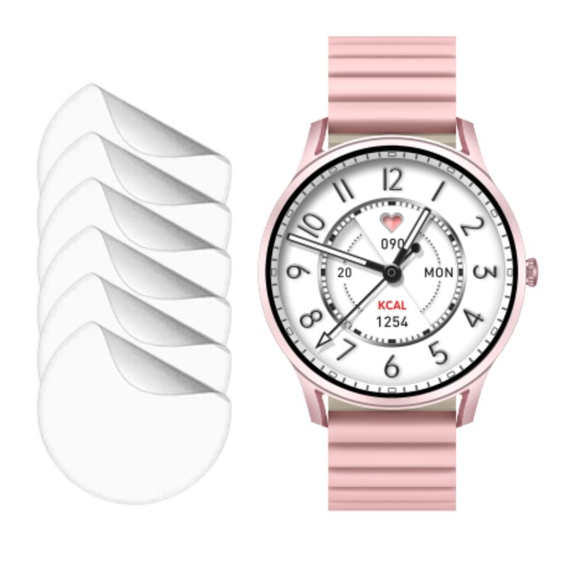 GENERICO - Lamina Hidrogel Smartwatch Kieslect Lora 6-pack