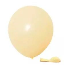 GENERICO - Set 100 Globos Macaron Amarillo Pastel