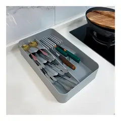 GENERICO - Organizador Cubiertos Utensilios Grande Porta Cubierto Doble