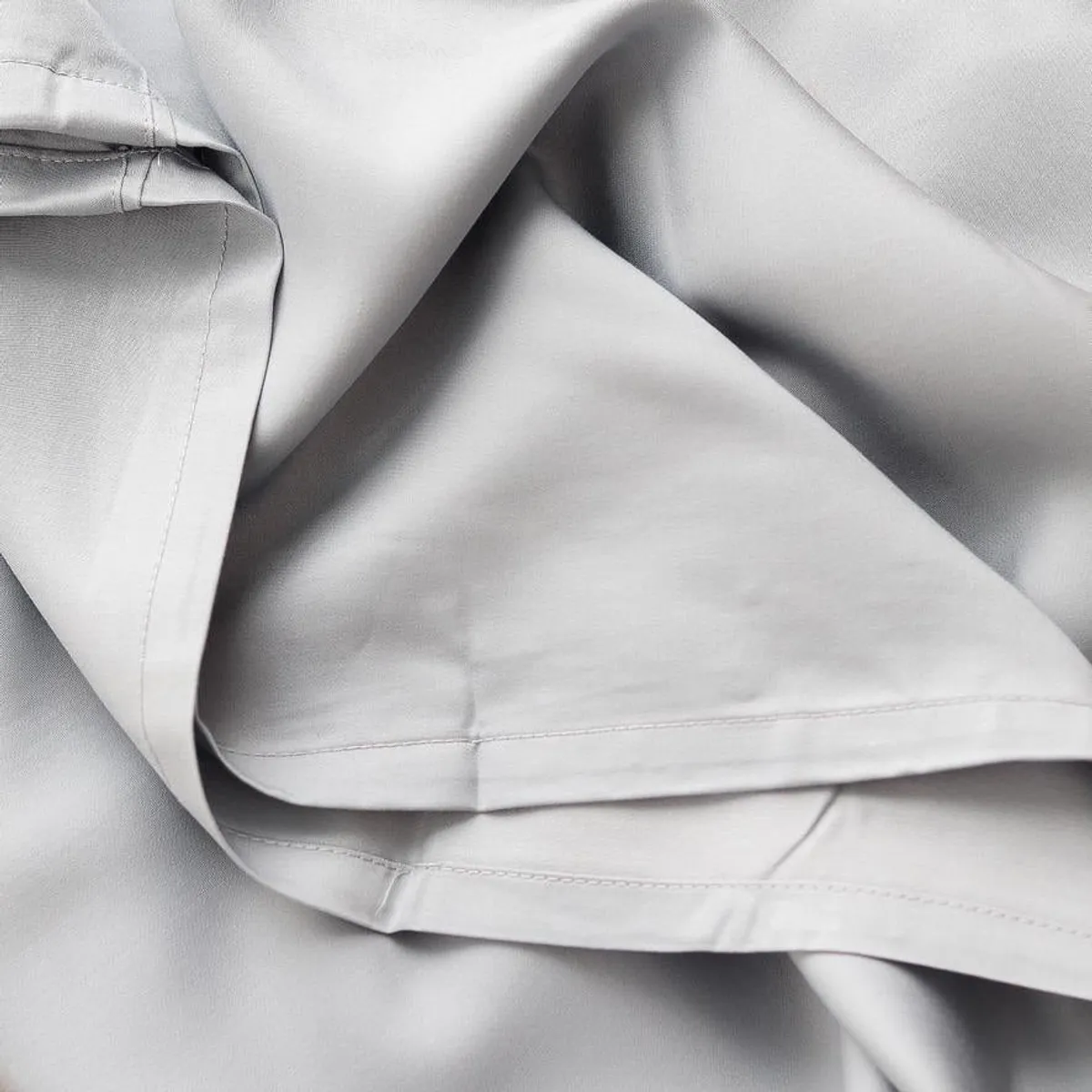 VALENCIA SMITH HOME TEXTILE - Juego de Sábanas 100% Bambú Orgánico 2 Plazas 2 Hilos Gris Claro