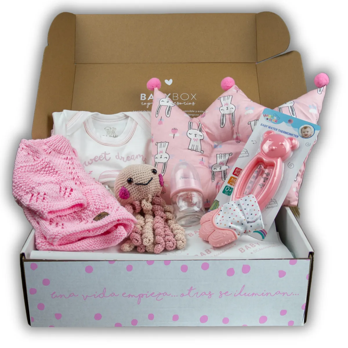 GENERICO - Caja Regalo para bebé recién nacido baby shower bautizo