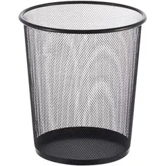 GENERICO - Papelera Oficina Malla Negro mediano 26.5 x 28cm