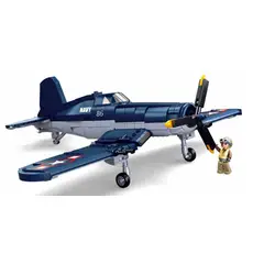 SLUBAN - Avión WWII F4U-1 Corsair USMC compatible Lego-