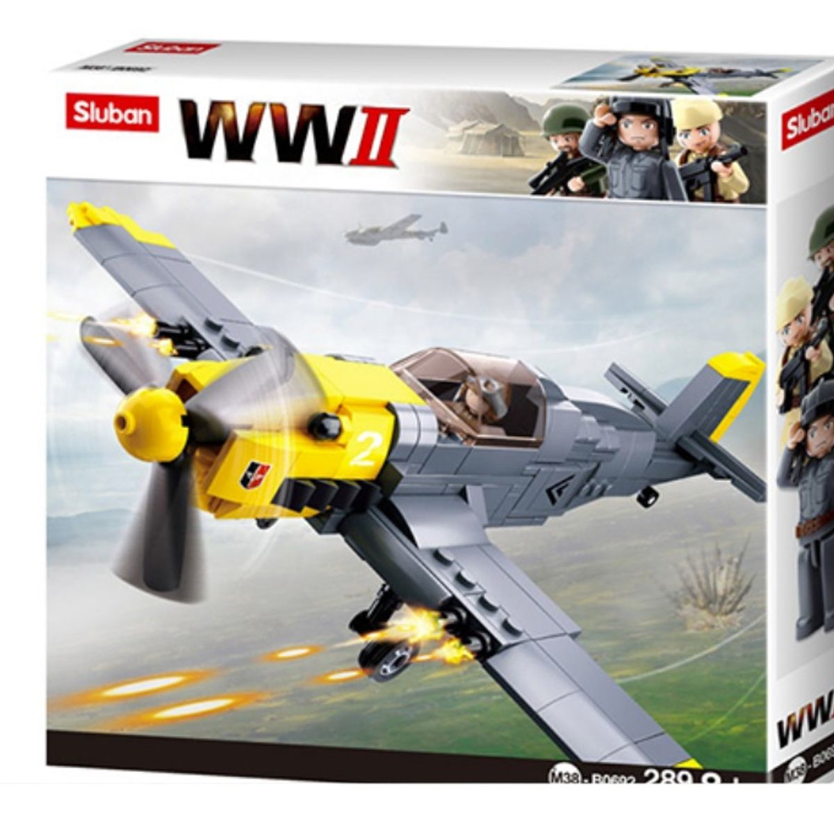 SLUBAN - Avión WWII BF109 LUFTWAFFE compatible Lego-