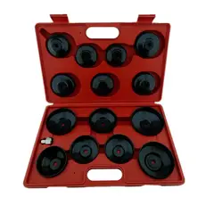 GENERICO - Kit 15 Piezas Extractor Filtro Aceite Automotriz Universal
