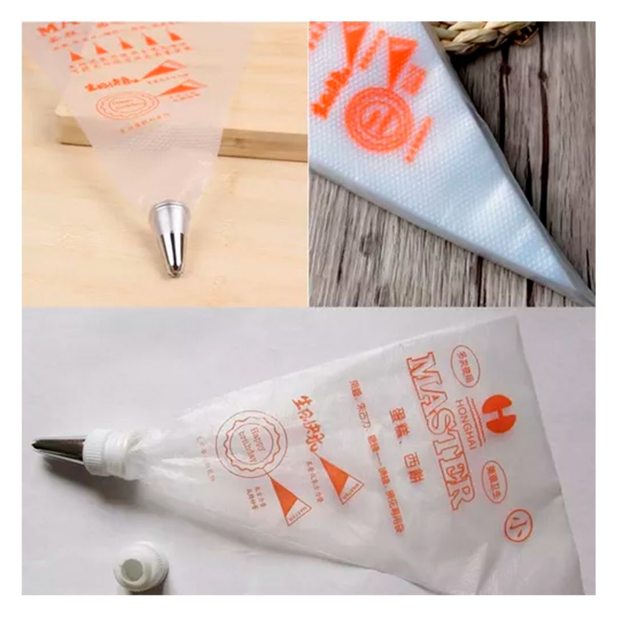 GENERICO - Manga Pastelera 36x24 Cm Desechables 100 Unidades