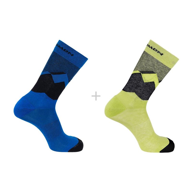 SALOMON - Calcetines Outline 2PACK Azul Salomon