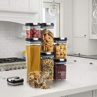 Pack 7 Envases Recipientes Herméticos Alimentos Cocina Pasta