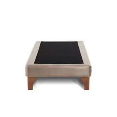 LATAM HOME - Base Europea Zen Cuero Beige 1.5 Plazas
