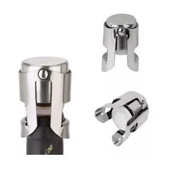 GENERICO - Tapón Para Botella Champaña De Acero Inoxidable