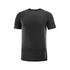SALOMON - Polera Hombre Cross Run Ss Tee M Deep Black