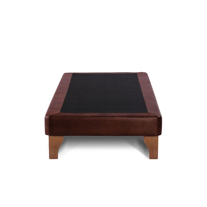 LATAM HOME - Base Europea Zen Cuero Café Moro 1.5 Plazas
