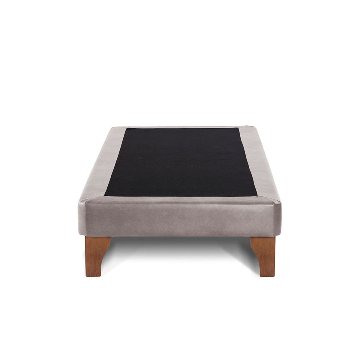 LATAM HOME - Base Europea Zen Cuero Gris 1.5 Plazas