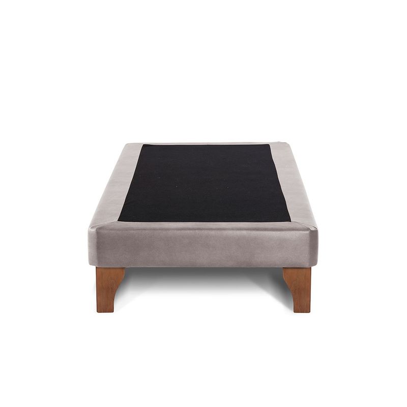 LATAM HOME - Base Europea Zen Cuero Gris 1.5 Plazas