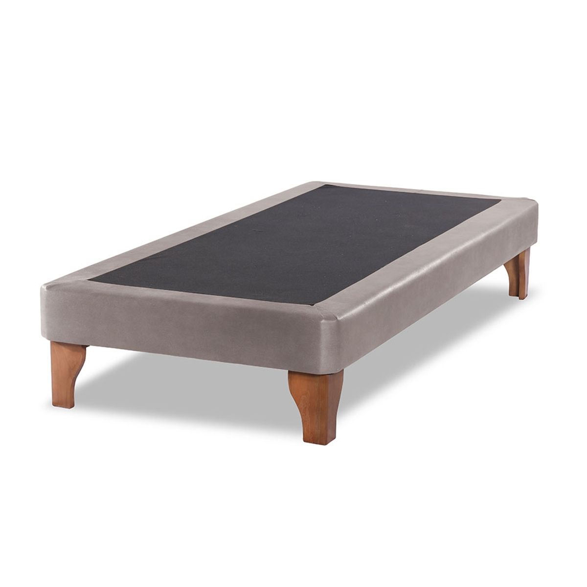 LATAM HOME - Base Europea Zen Cuero Gris 1.5 Plazas