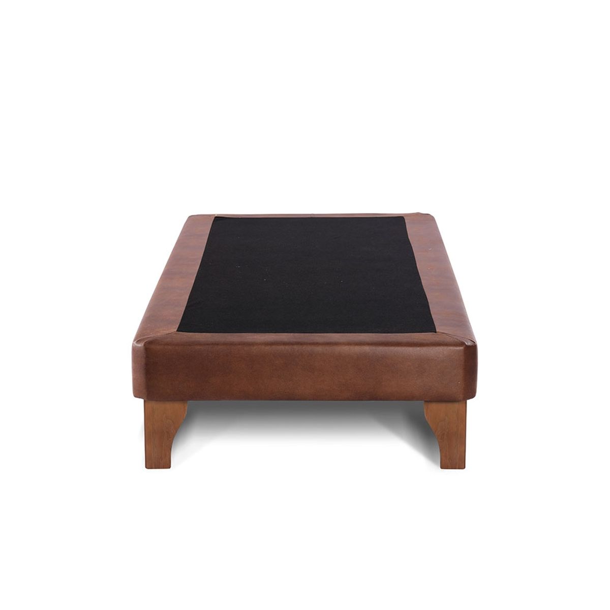 LATAM HOME - Base Europea Latam Home Zen Cuero Café Claro 1.5 Plazas