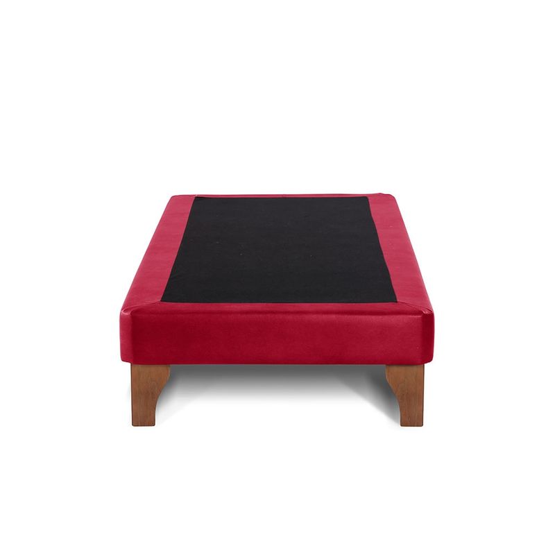 LATAM HOME - Base Europea Zen Cuero Rojo 1.5 Plazas