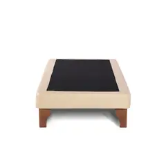 LATAM HOME - Base Europea Zen 1.5 Plazas Pu Beige Firme